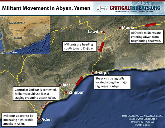 Militant movements in abyan 530