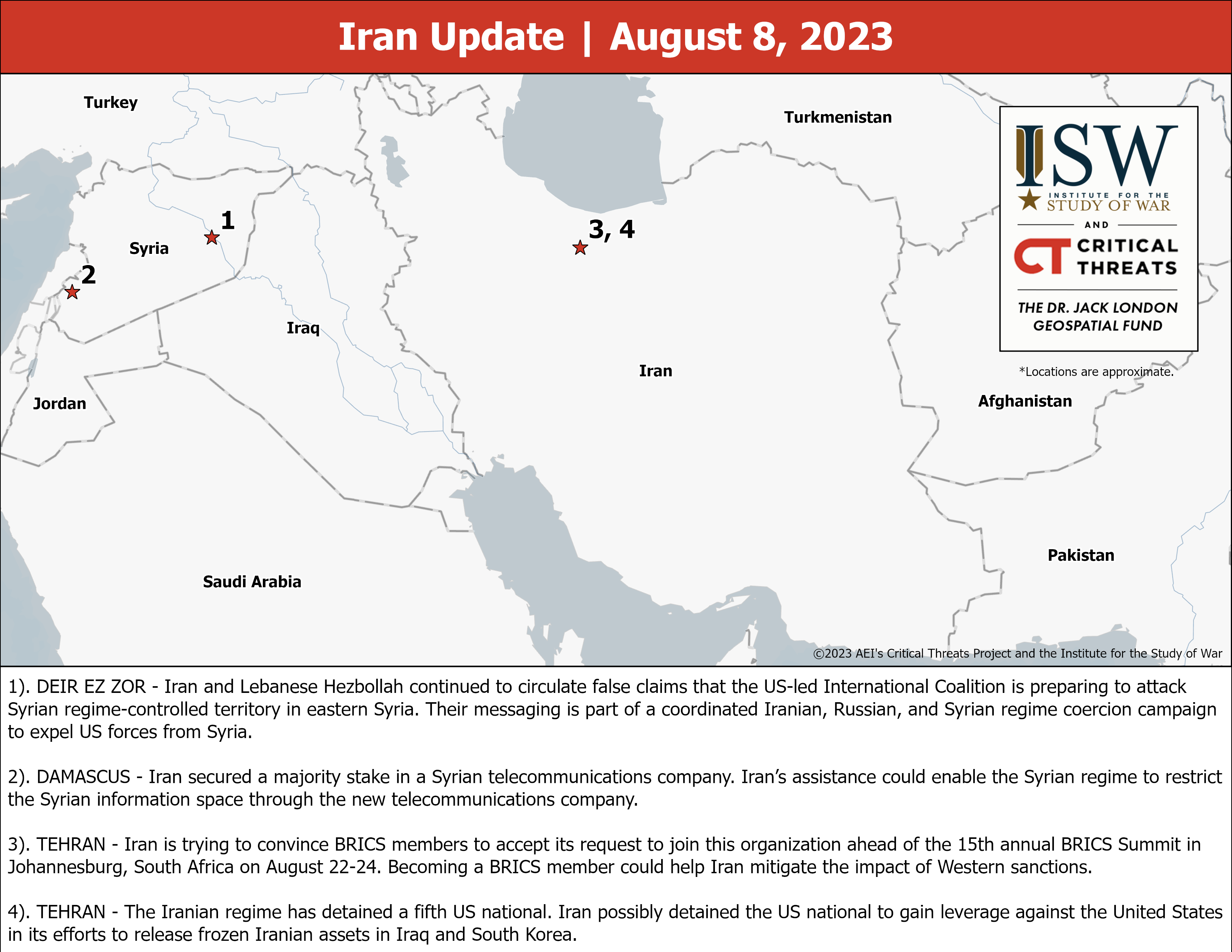 Iran Update, August 8, 2023 - Vimarsana News