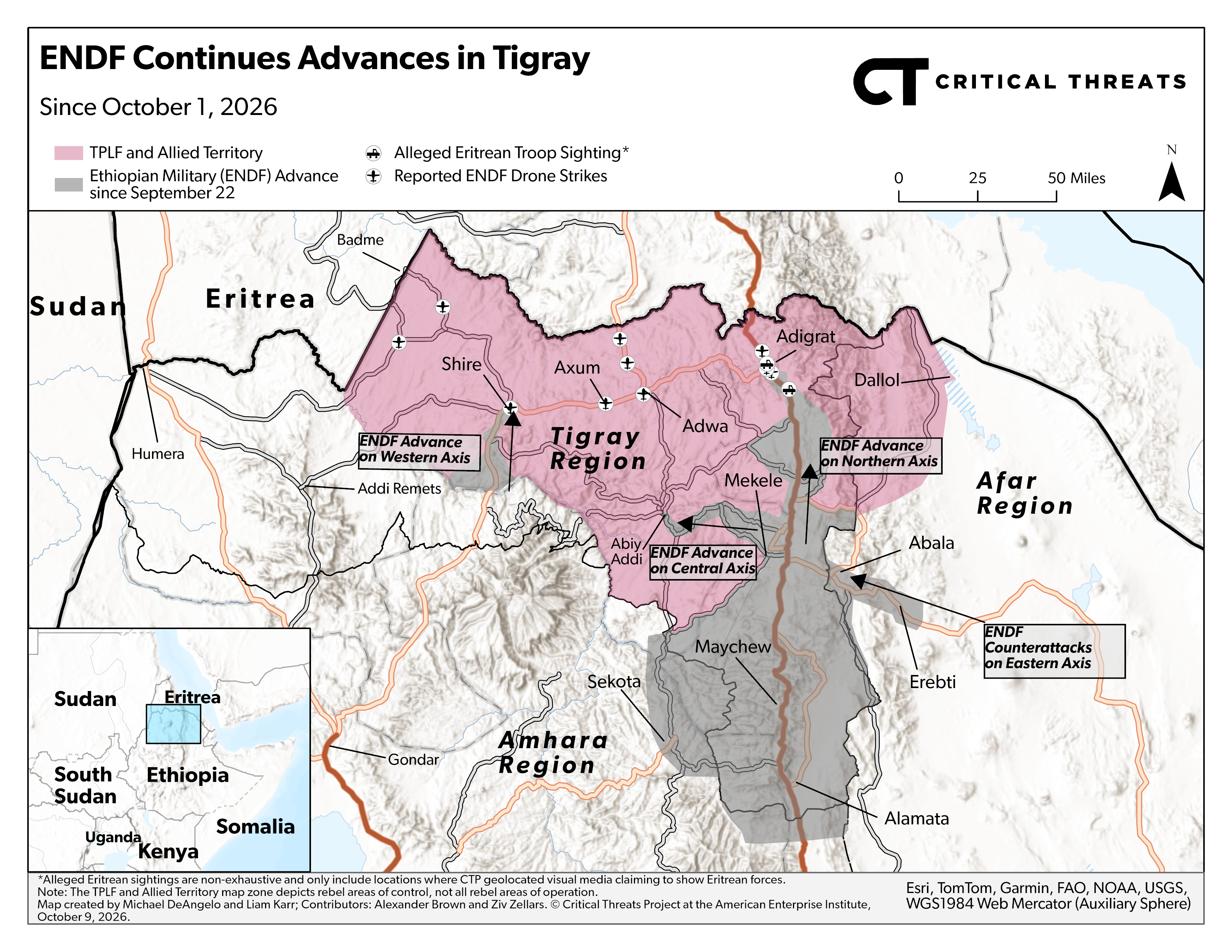 Ethiopia War Security Review, October 9, 2026 | Critical Threats