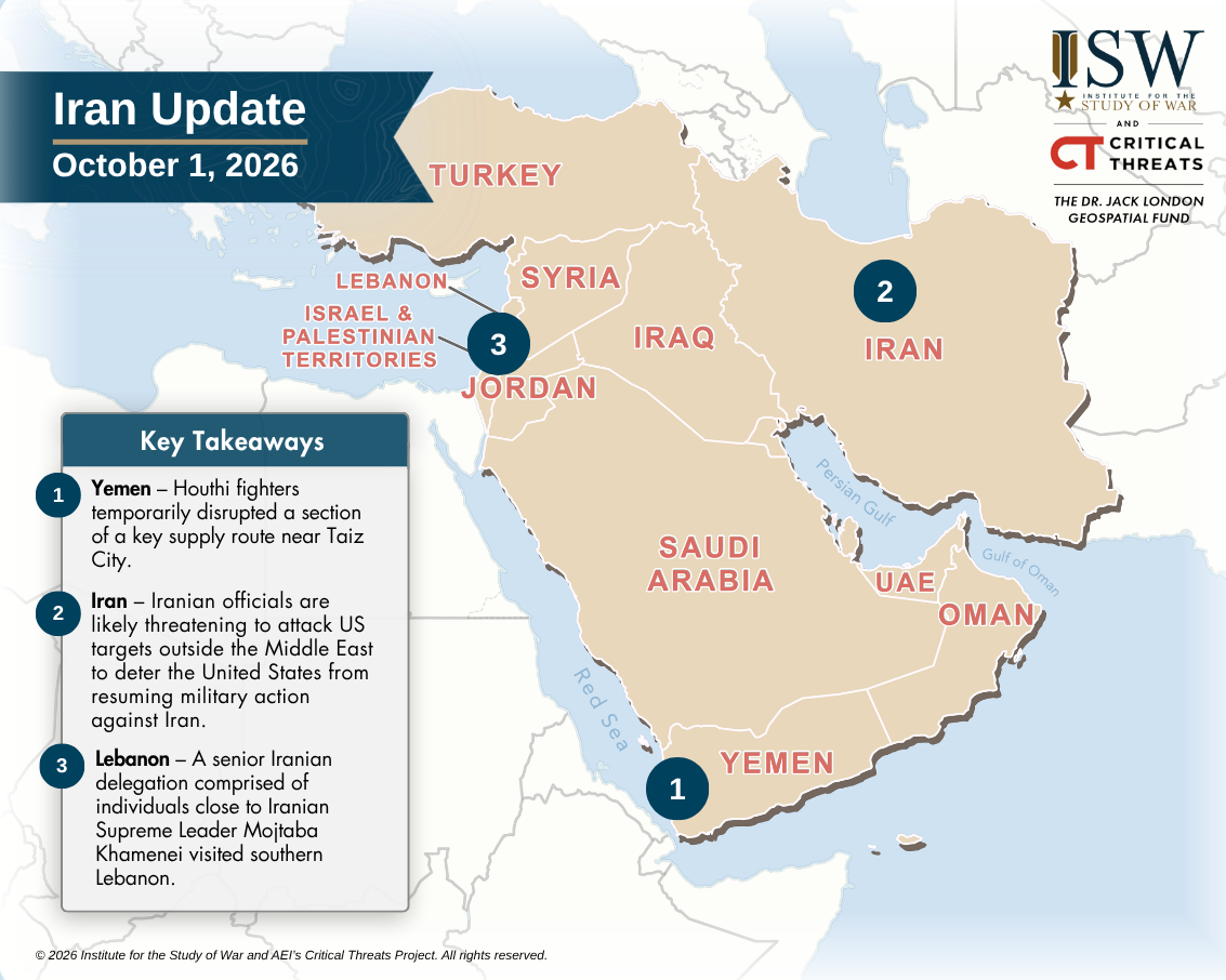 Photo: criticalthreats.org Iran Launches Ballistic Missiles Against Israel Amid Regional Escalation