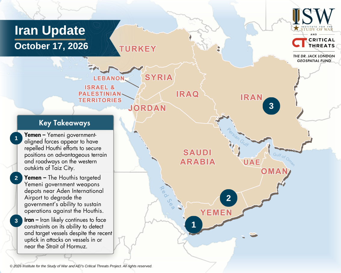 Iran Update, October 17, 2026 | Critical Threats