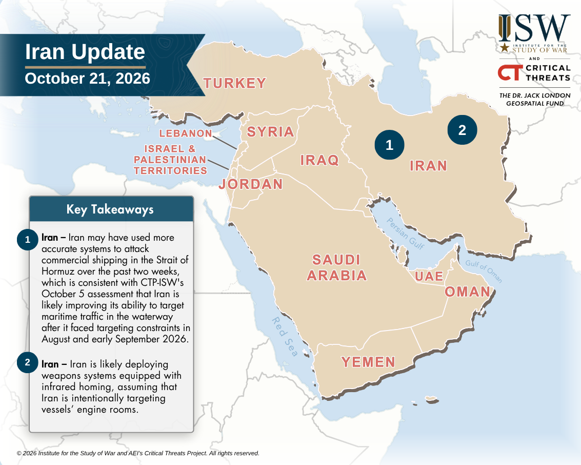 Iran Update, October 21, 2026 | Critical Threats