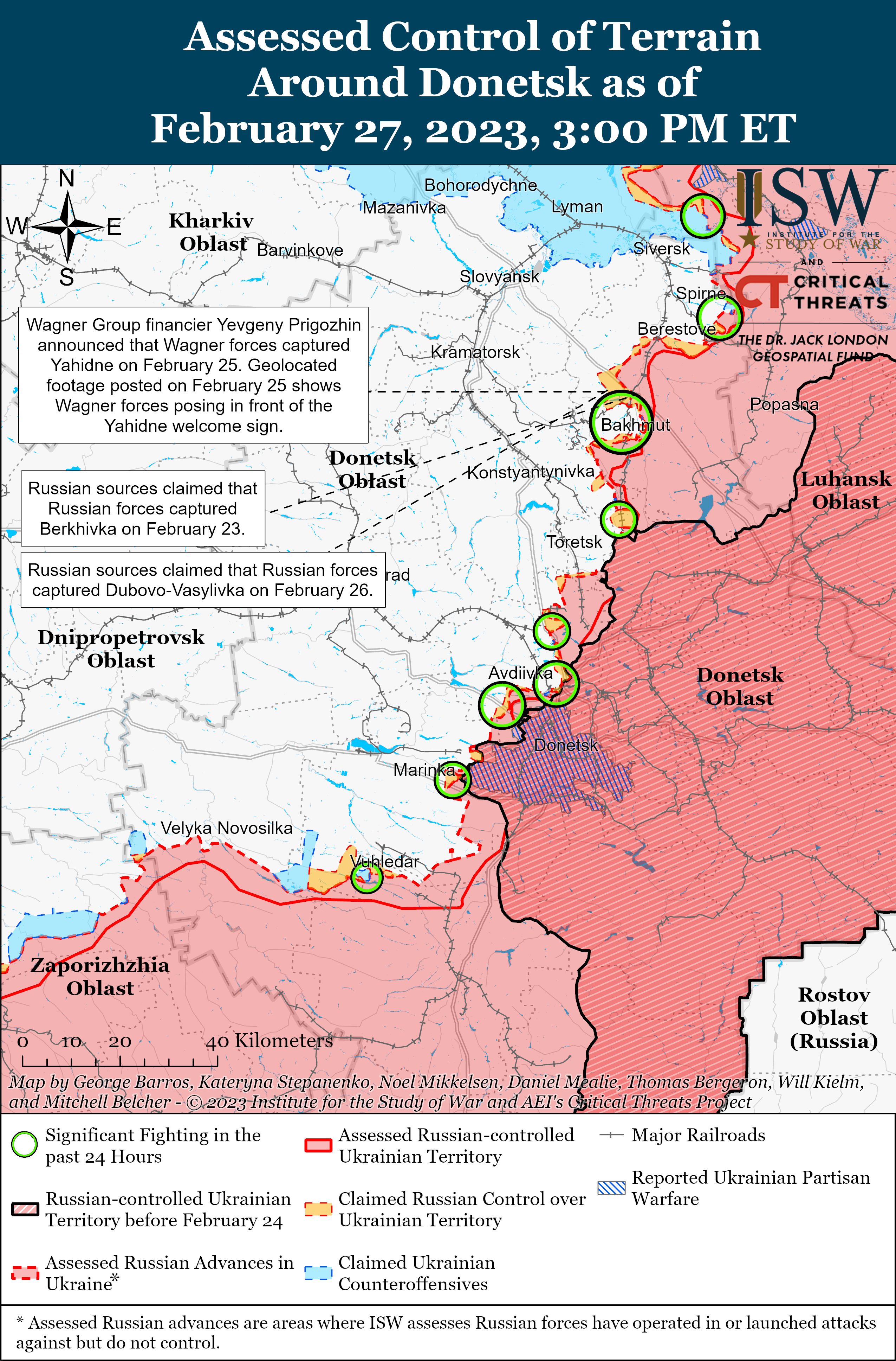 Russian Offensive Campaign Assessment, February 27, 2023