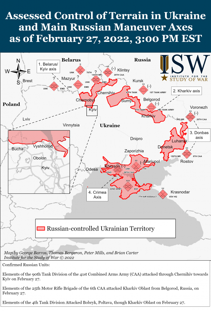 Russian Offensive Campaign Assessment, February 27, 2023