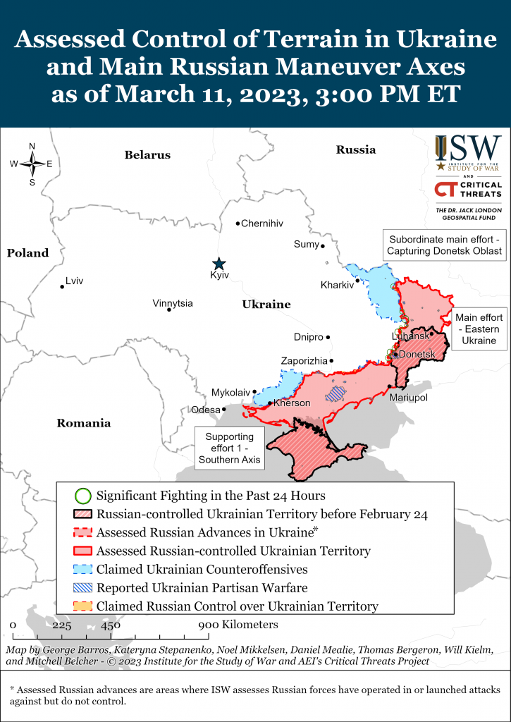 Russian Offensive Campaign Assessment, March 11, 2023 | Critical