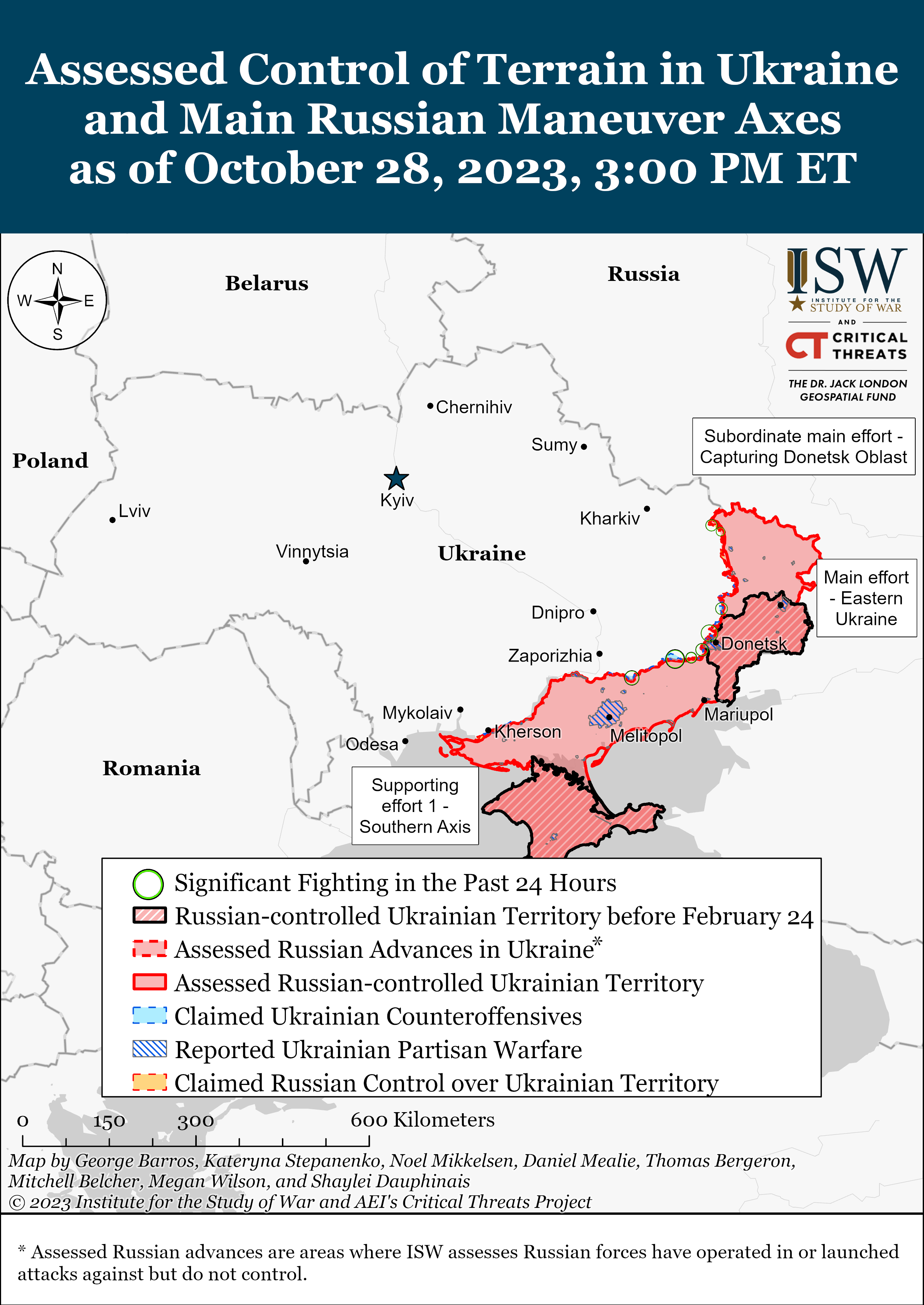 Russian Offensive Campaign Assessment, October 28, 2023 - Vimarsana News