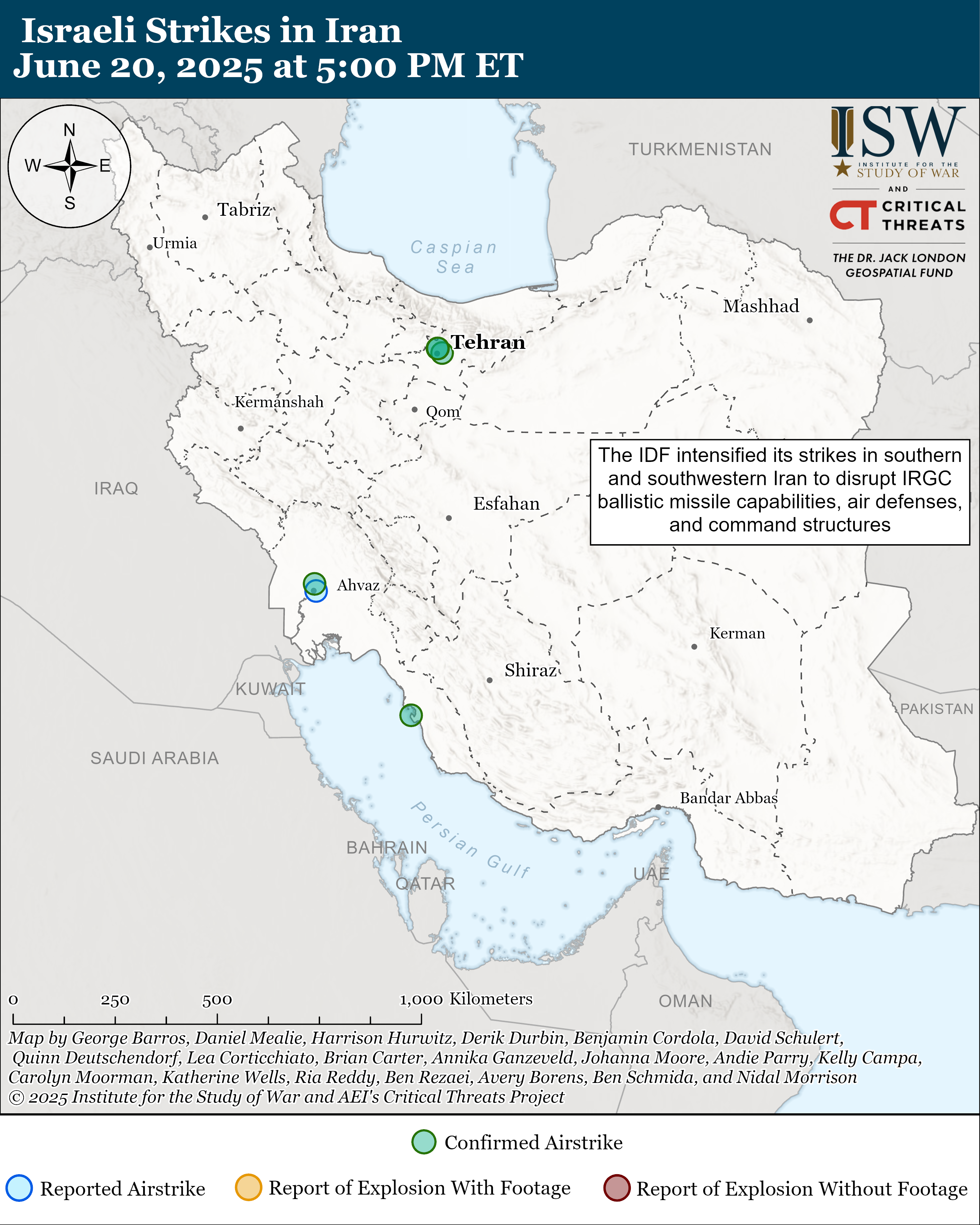 Iran Update Special Report, June 20, 2025, Evening Edition