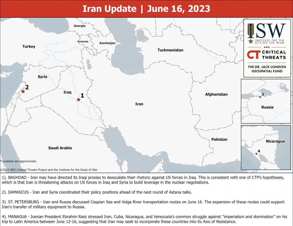 Iran Update, June 16, 2023 - Vimarsana News