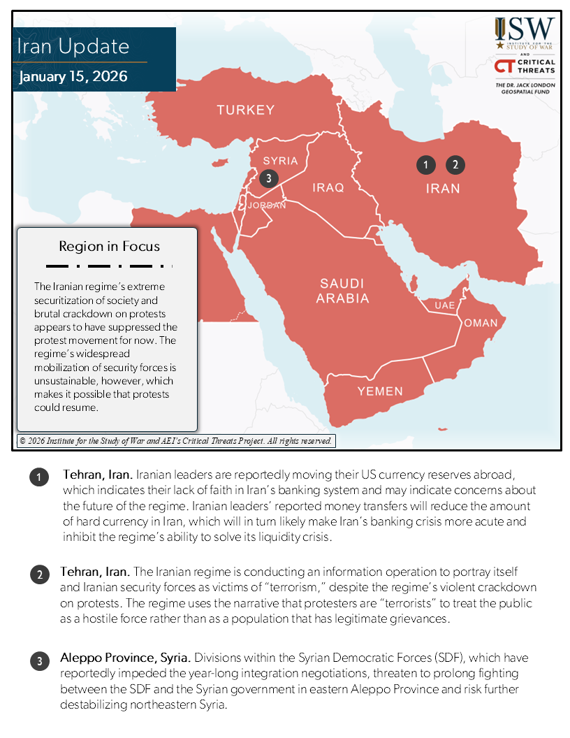 Iran Update, January 15, 2026
