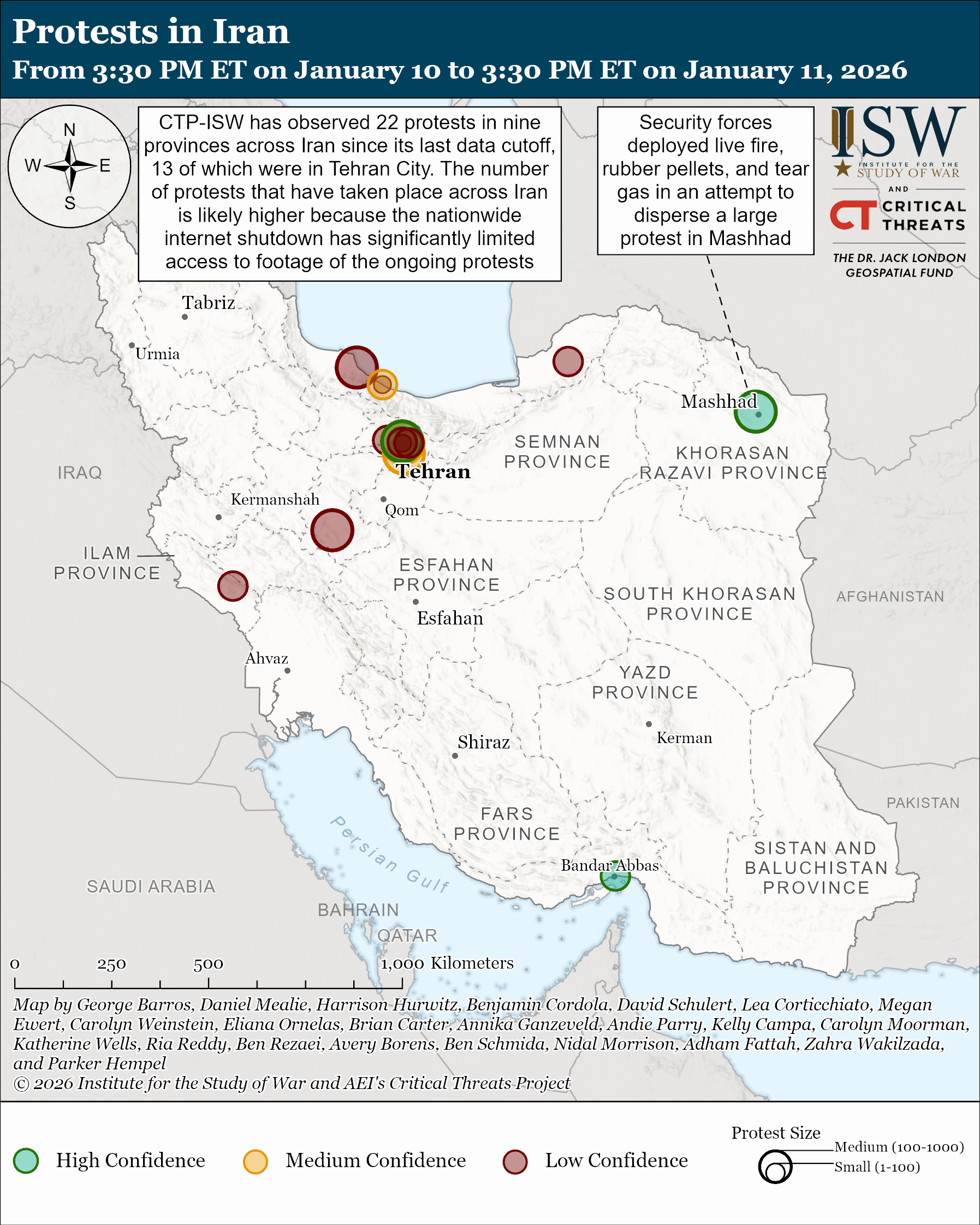 Iran Update, January 11, 2026