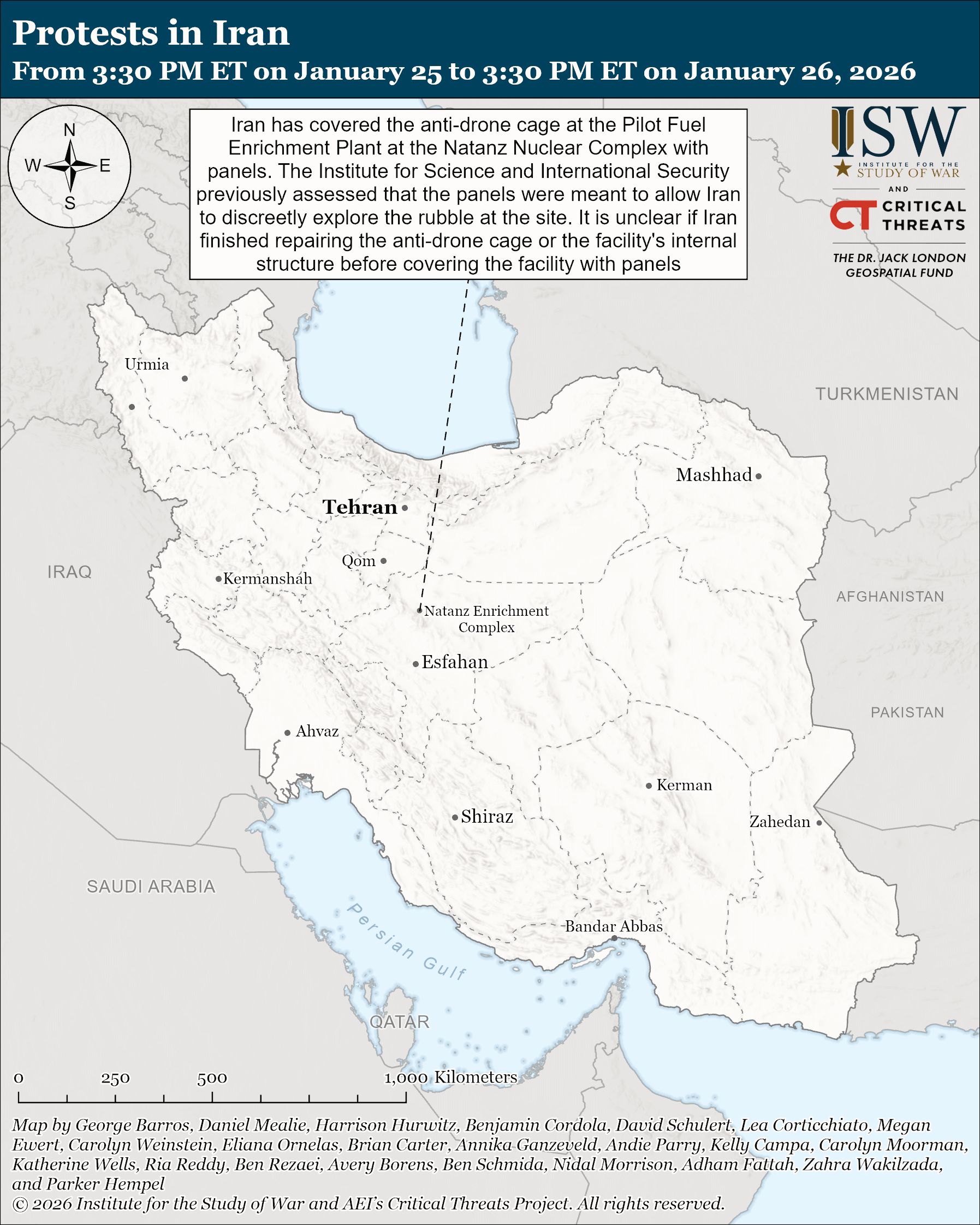 Iran Update, January 26, 2026
