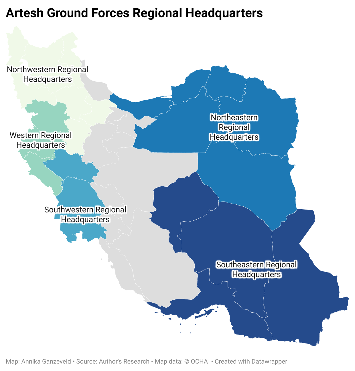 Order of Battle of the Iranian Artesh Ground Forces