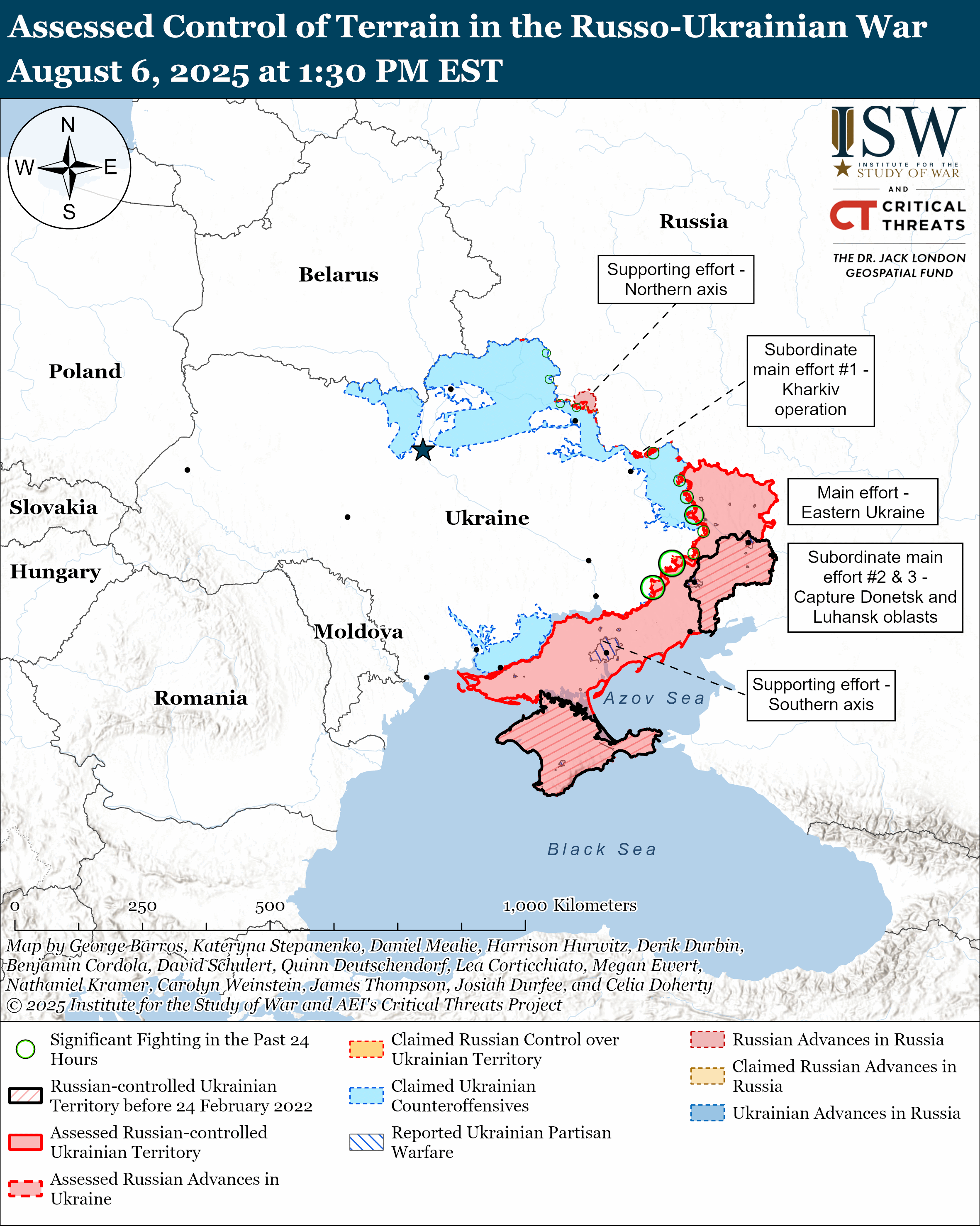 Russian Offensive Campaign Assessment, August 6, 2025