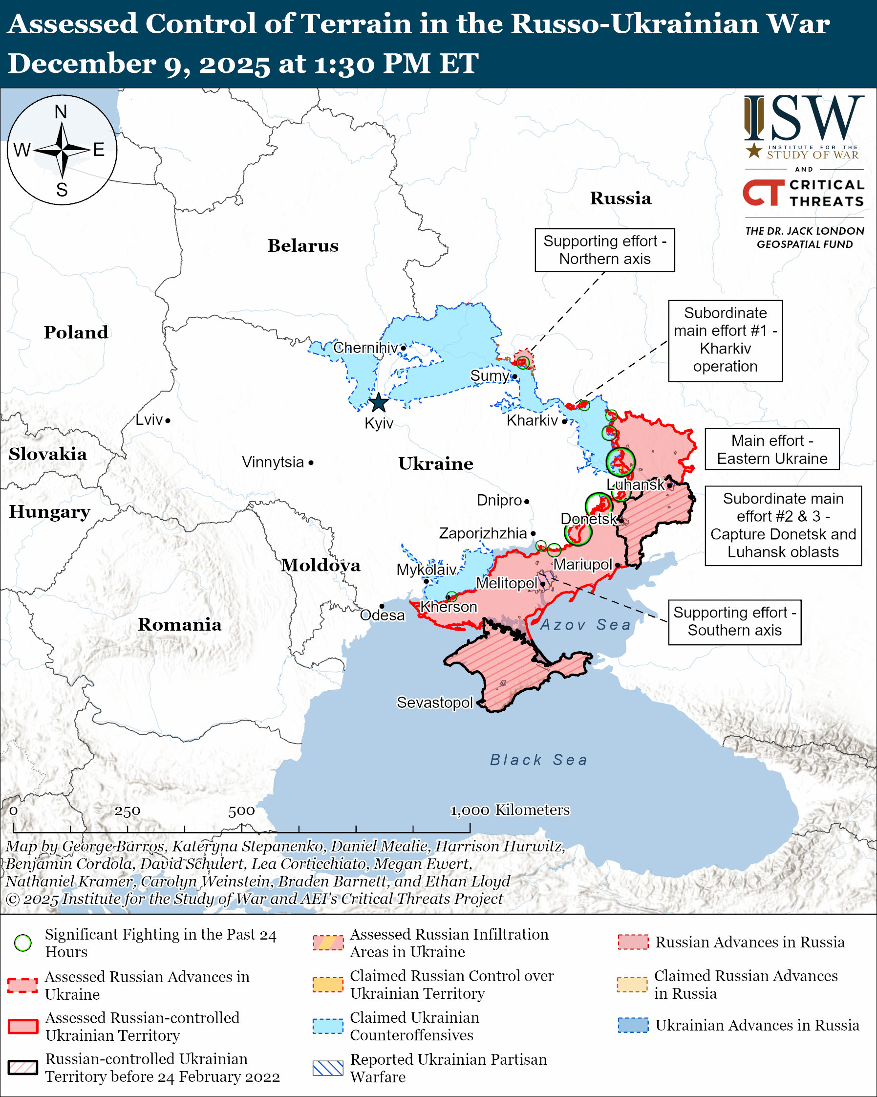 Russian Offensive Campaign Assessment, December 9, 2025