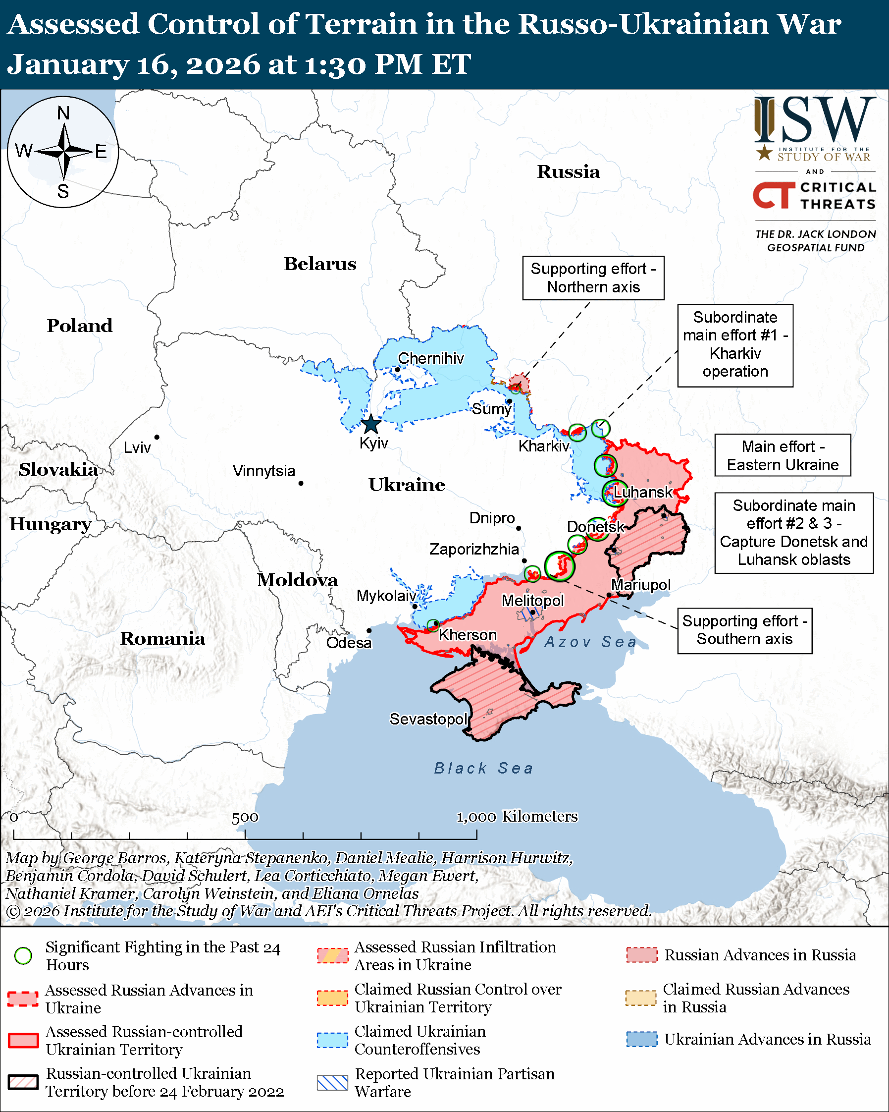 Russian Offensive Campaign Assessment, January 16, 2026