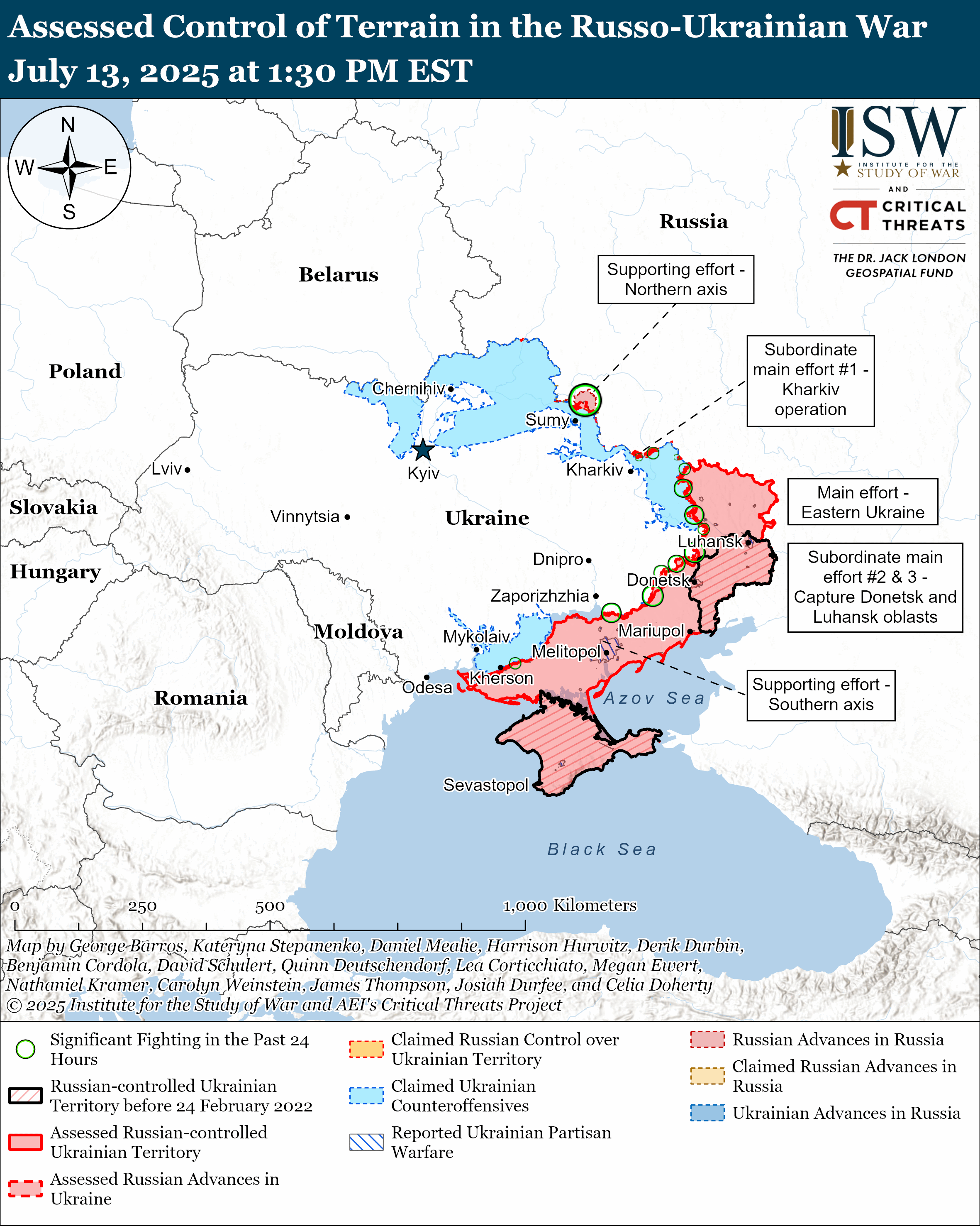 Russian Offensive Campaign Assessment, July 13, 2025