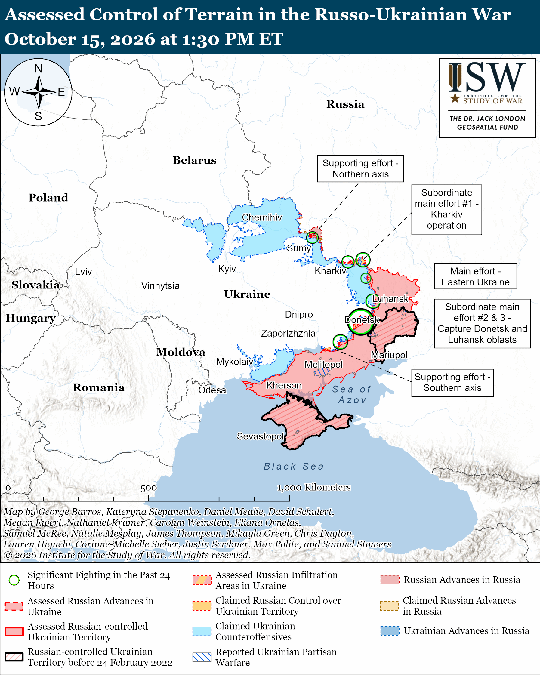 Russian Offensive Campaign Assessment, October 15, 2026