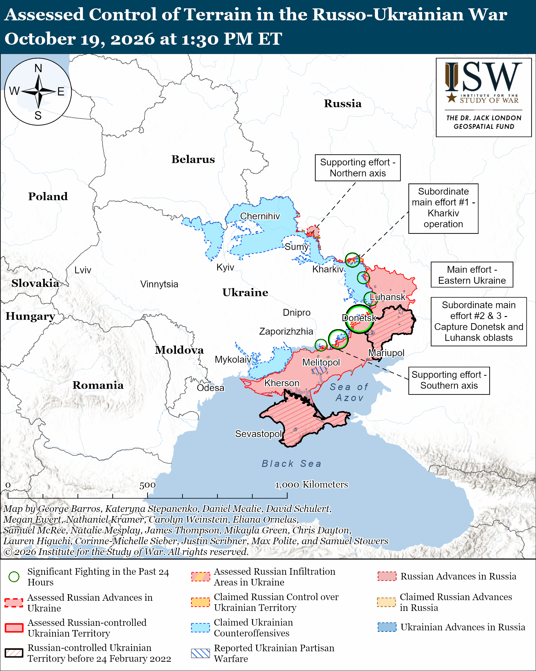 Russian Offensive Campaign Assessment, October 19, 2026