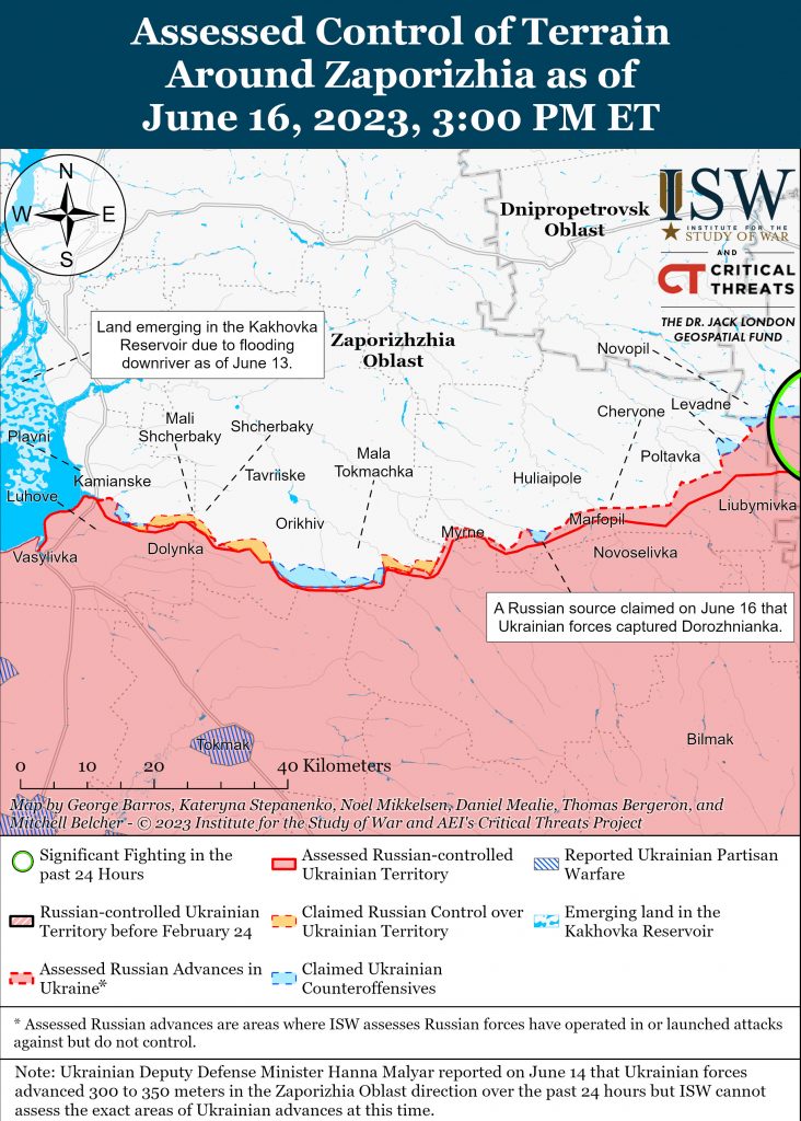 Zaporizhia Battle Map Draft June 162023